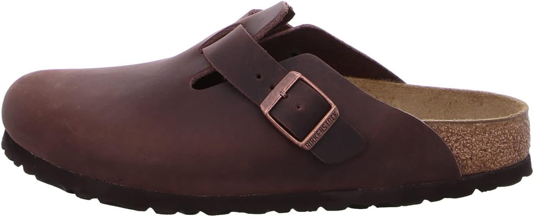 Birkenstock Classic BOSTON Unisex-Erwachsene Clogs 35 EU Schmal Braun Habana, 35 EU Schmal Braun Hab