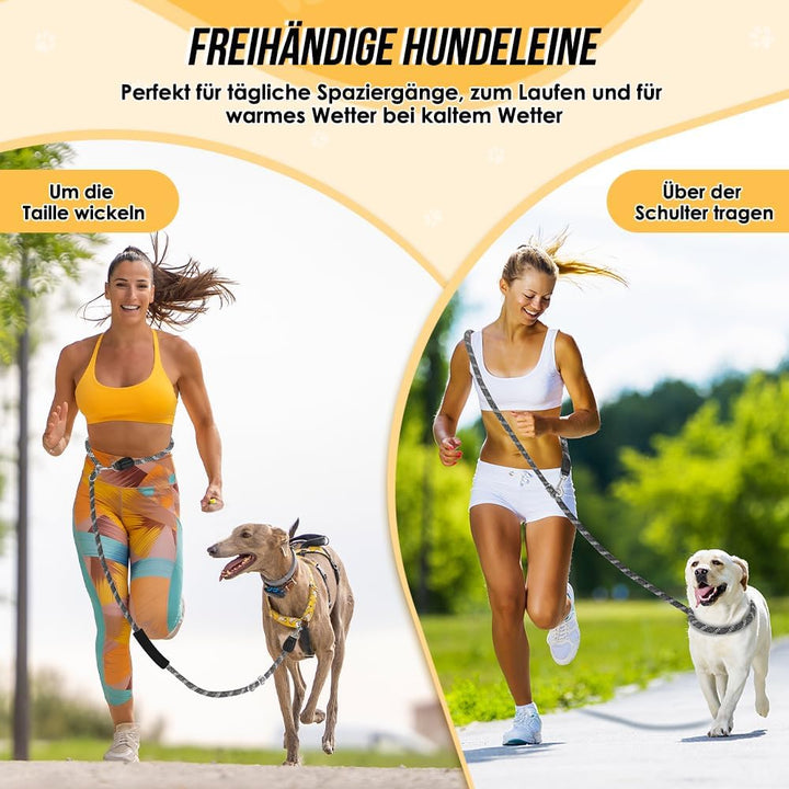 Hundeleine 3m für Kleine mittelgrosse Hunde, 8in1 Schleppleine mit 3 Verstellbare Schnalle und Griff