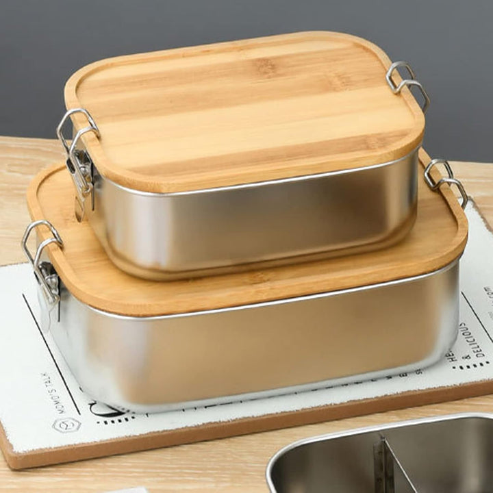 Bento Lunchbox für Erwachsene/Kinder,Edelstahl Brotdose und Lunchbox 800ml/1200ml/1500ml,Metalldose
