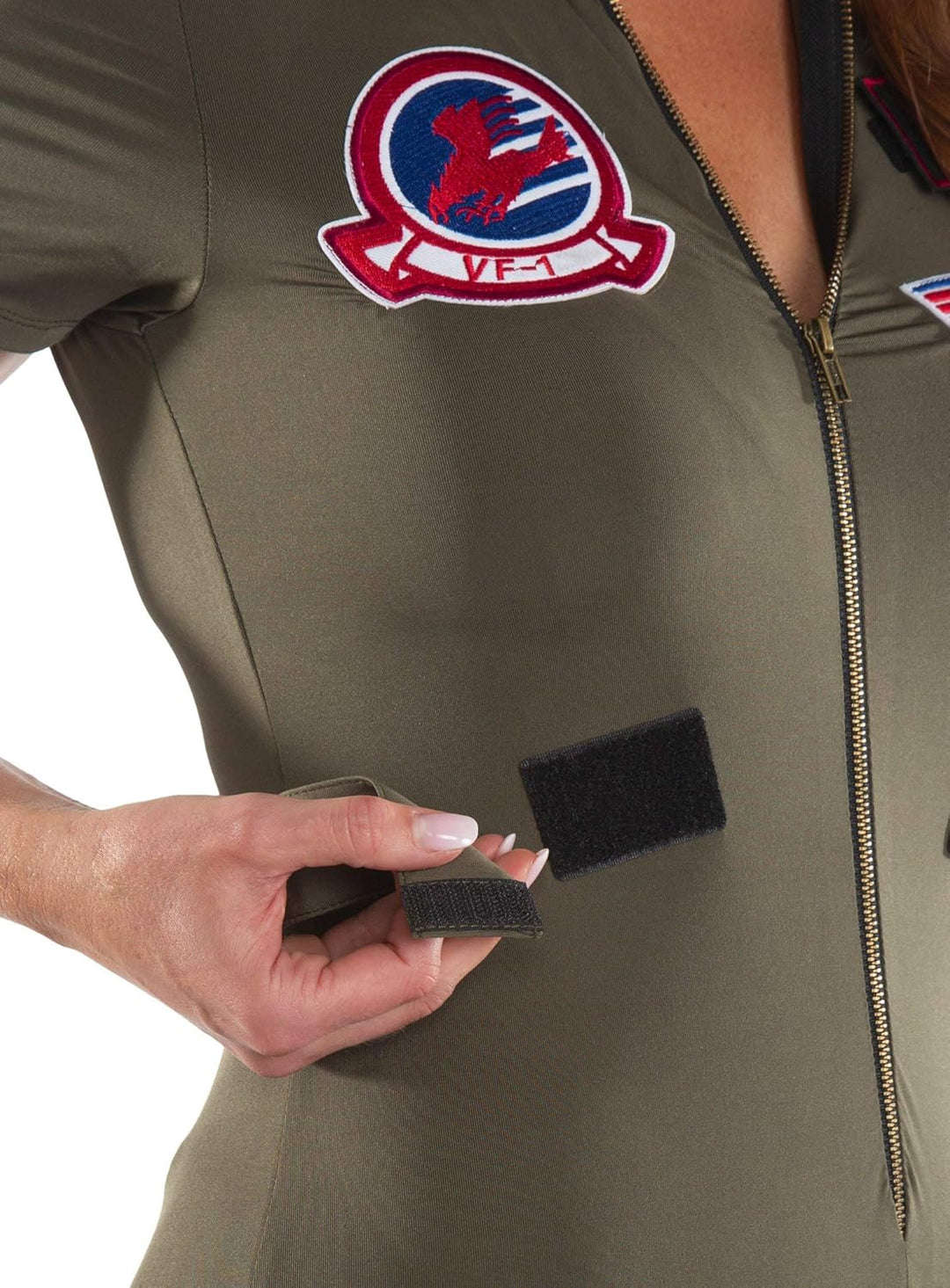 Maskworld Top Gun Catsuit - Damen - Lizenziertes Film-Kostüm für Erwachsene - Verkleidung Karneval M
