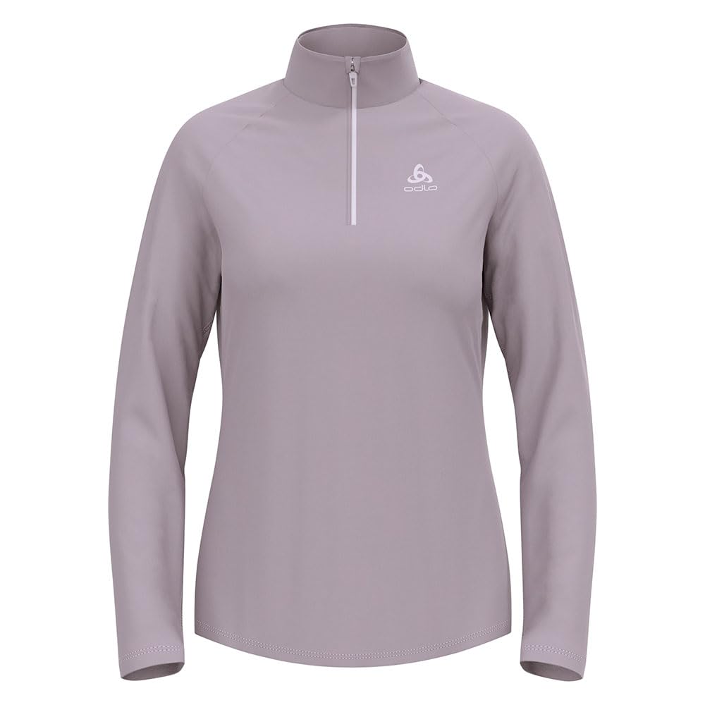 Odlo Damen Odlo Fleecepullover Damen Besso I Midlayer mit Halbreissverschluss I Langarm Wandershirt