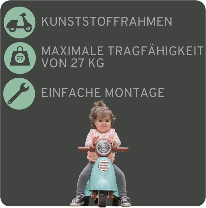 Bandits & Angels Retro Rutscher ab 1 Jahr (Retro Minze), Retro Minze