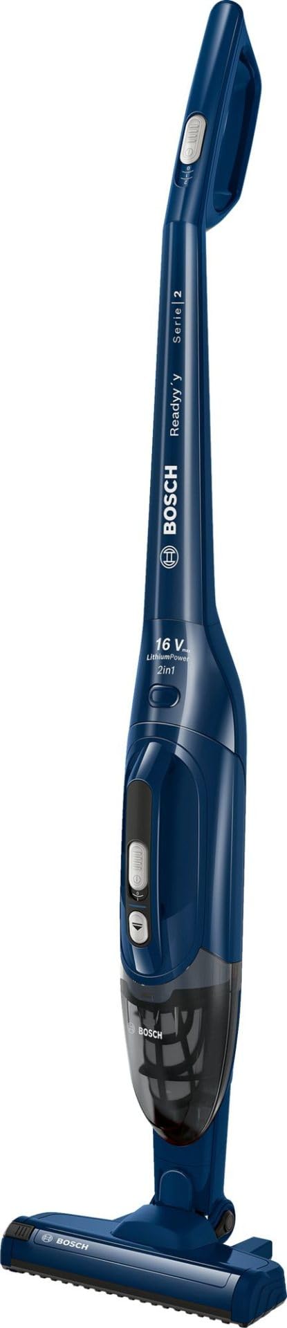 Bosch Elettrodomestici, BBHF216 Ready'y Serie 2 16 Vmax wiederaufladbare elektrische Besen, Night Bl