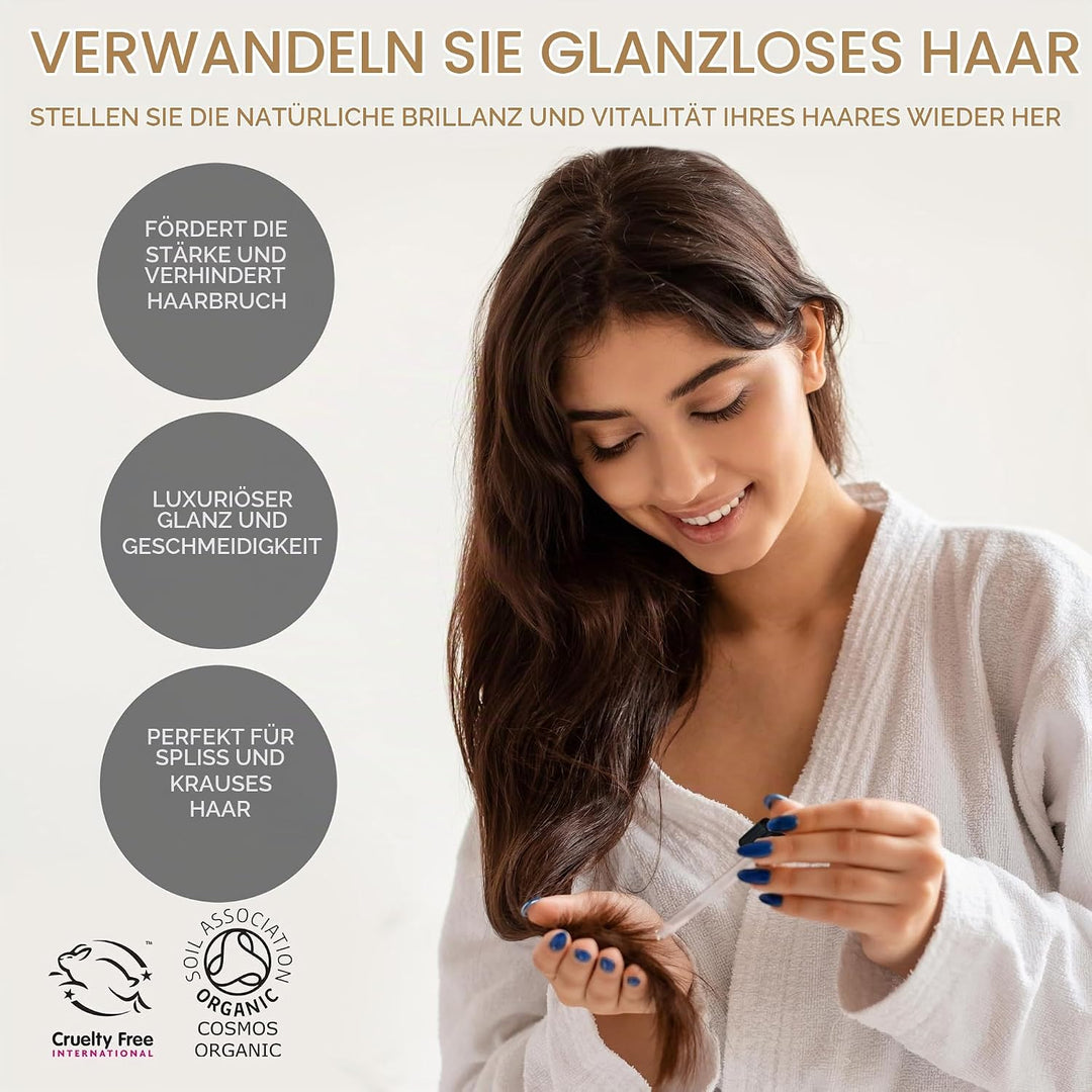 Zertifiziertes Bio Marulaöl 50ml – 100% reines Marulaöl für Gesicht, Körper und Haare – natürlich, k