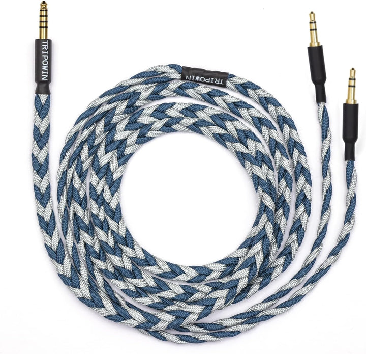 LINSOUL Tripowin GranVia Upgraded OFC hohe Reinheit Kopfhörer Audio Ersatzkabel, Dual 3.5mm Stecker
