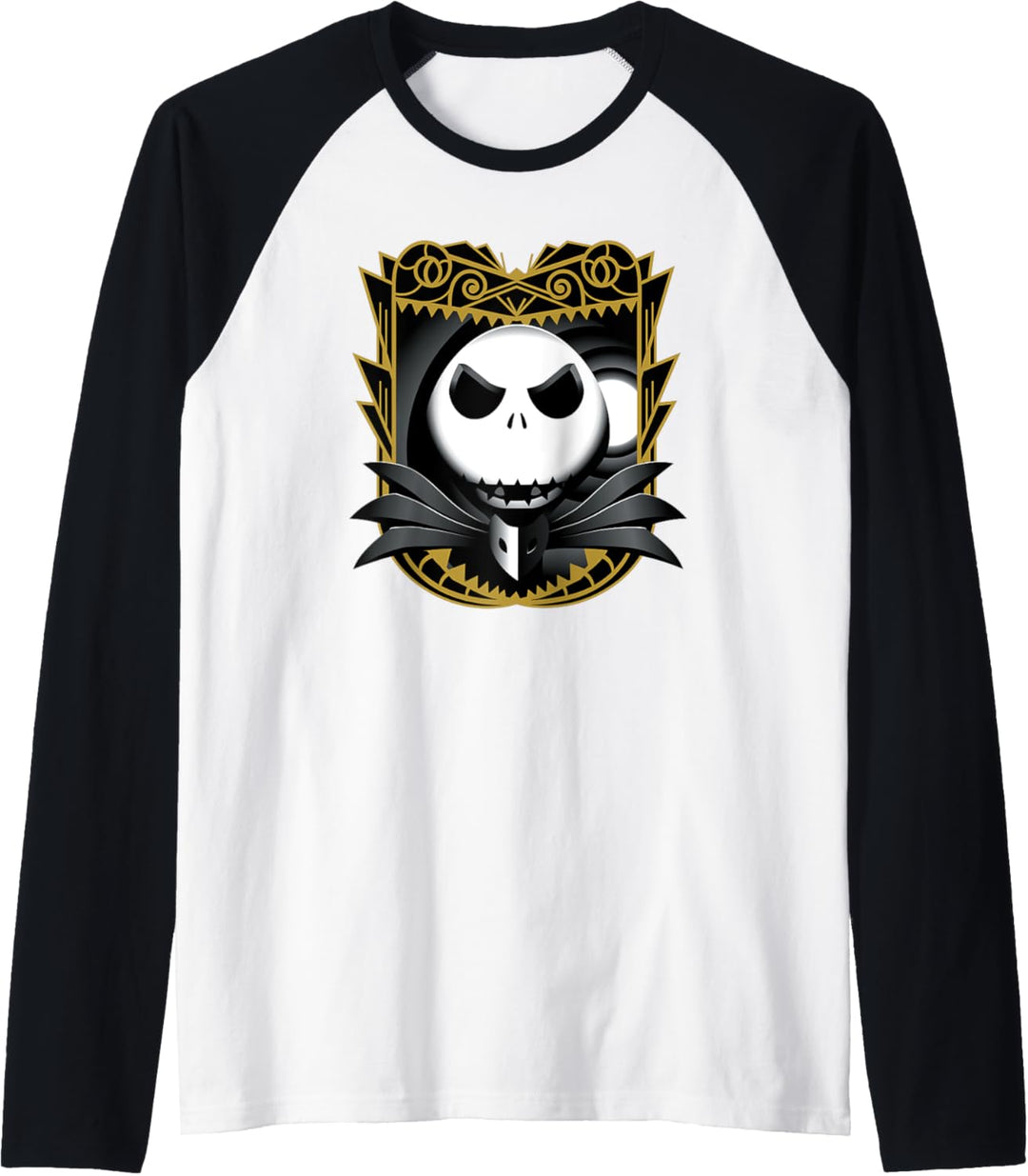 The Nightmare Before Christmas Jack Skellington Shaded Raglan
