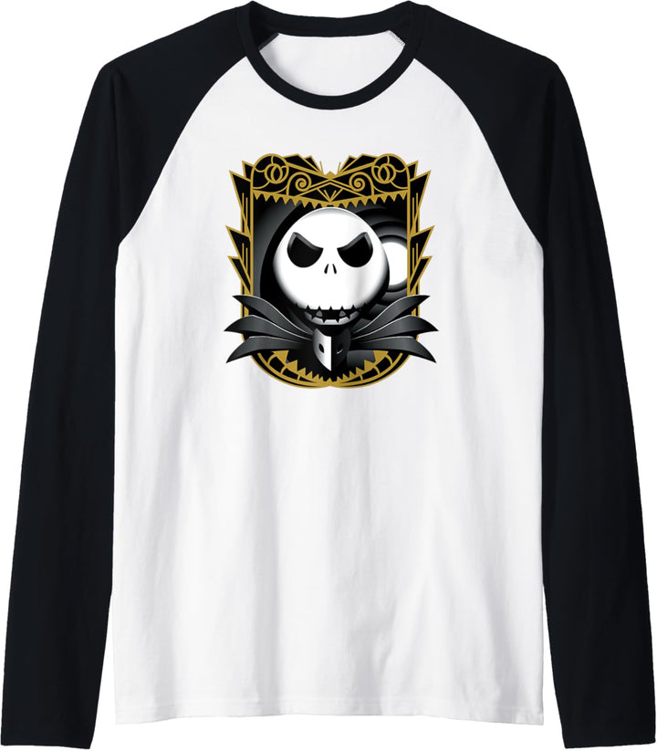 The Nightmare Before Christmas Jack Skellington Shaded Raglan