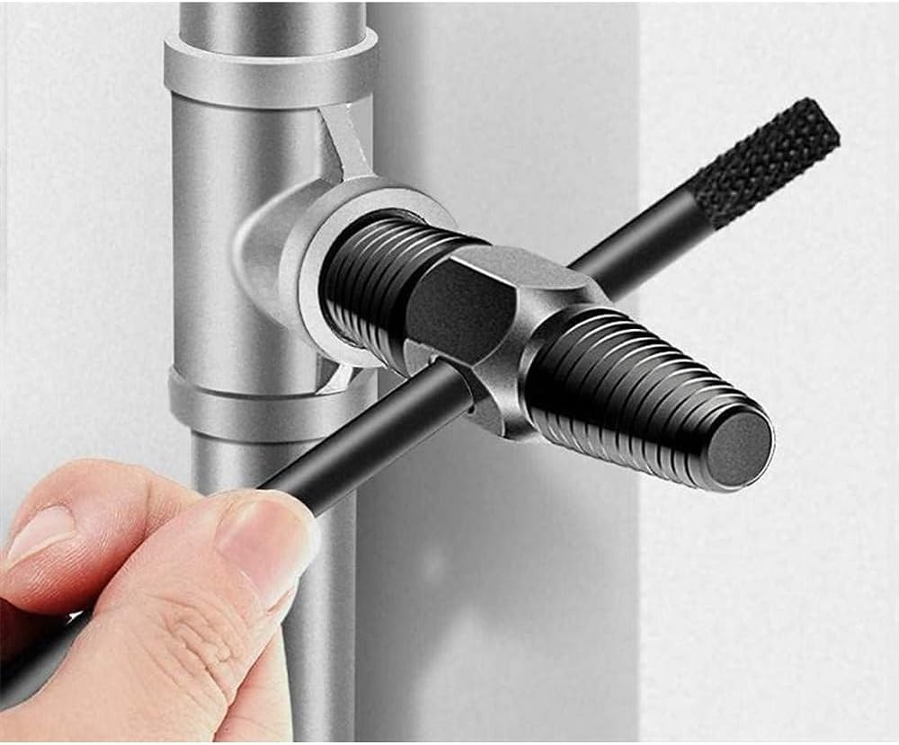 Doppelkopf Schraubenausdreher 1/2 und 3/4 Zoll mit Stick, Linksgewinde Ausdreher Rohrschraubenausdre