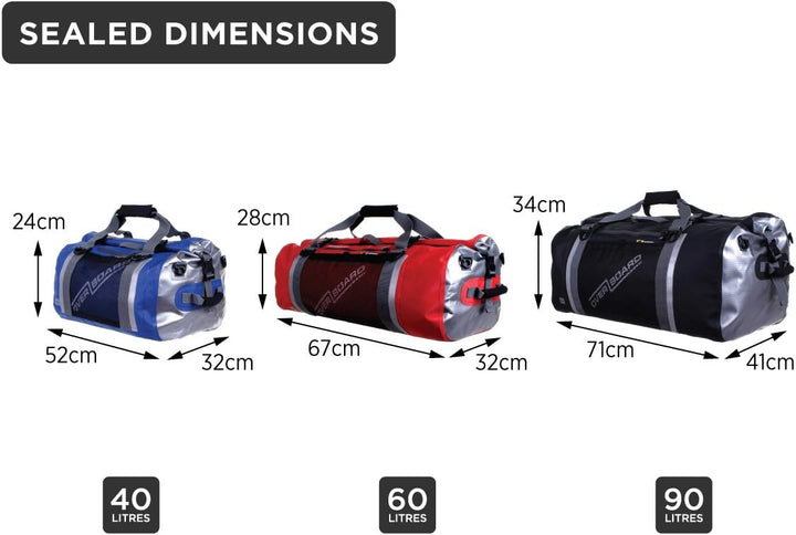 Overboard wasserdichte Tasche 70 x 34 x 3 cm, 60 Liter Rot, 70 x 34 x 3 cm, 60 Liter Rot