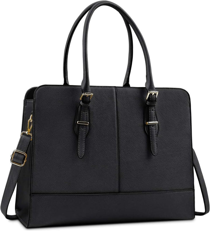 Lubardy Handtasche Damen Shopper Damen Gross Wasserdicht 15.6 Zoll Leder Laptop Tasche für Büro Arbe