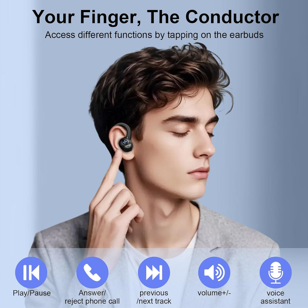 Bluetooth Kopfhörer Sport, 2026 In Ear Kopfhörer Bluetooth 5.4 mit 60h Spielzeit, IPX7 Wasserdichte