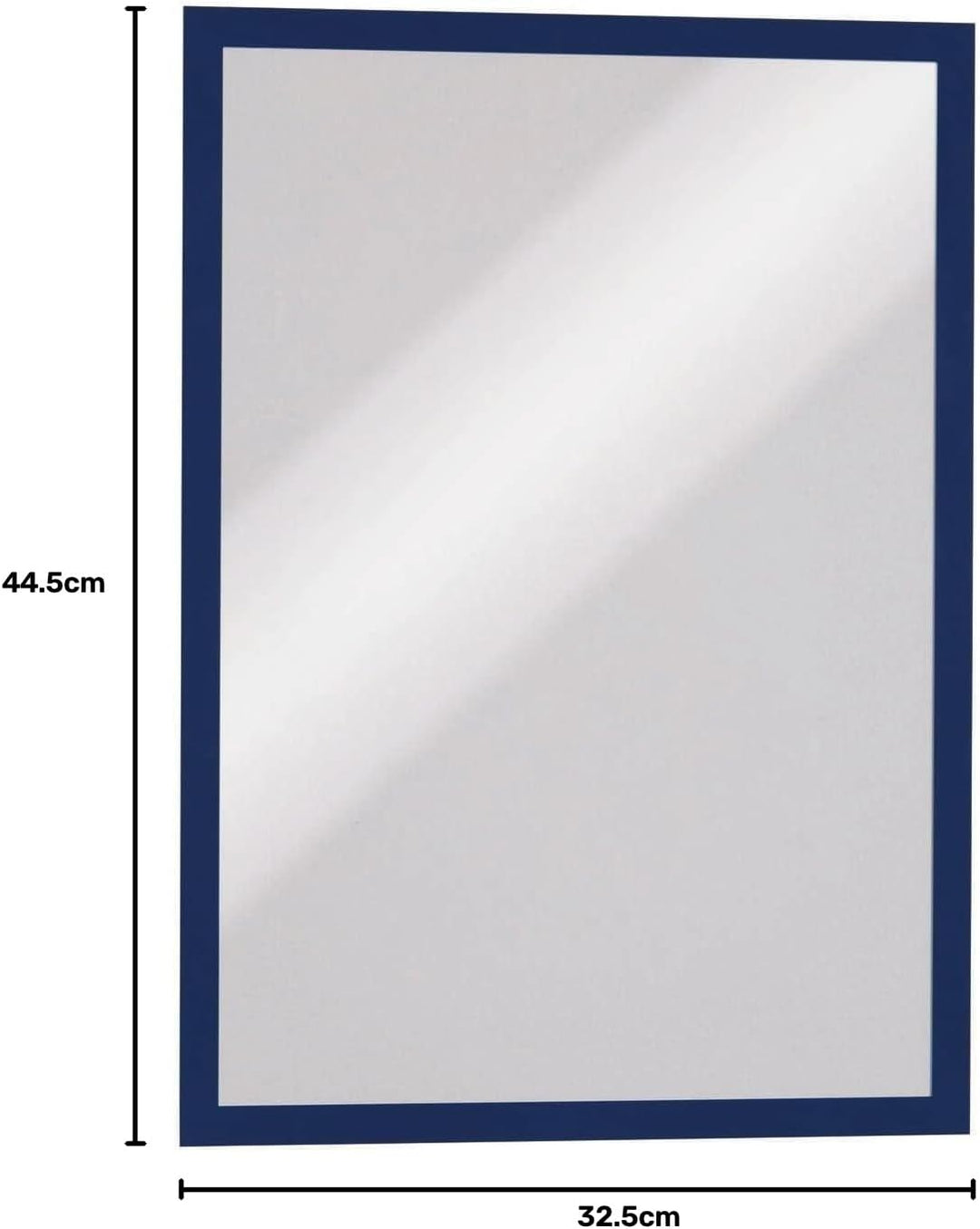 Durable Info-Rahmen Duraframe (A3, selbstklebend mit Magnetverschluss) 2 Stück, dunkelblau, 487307 D