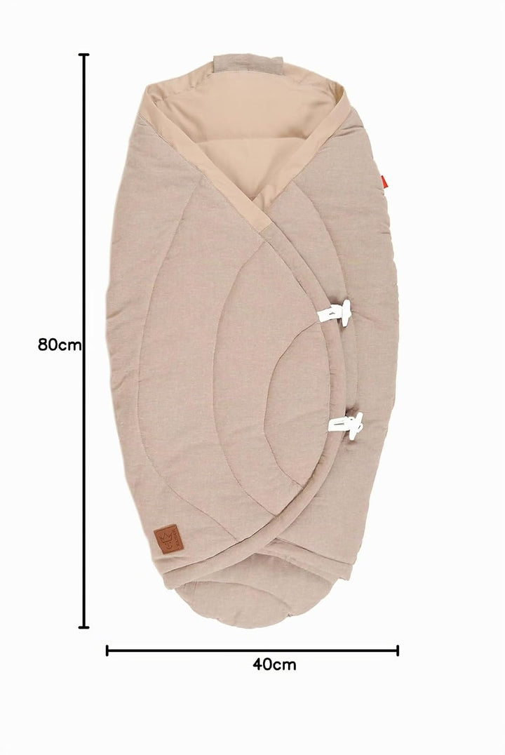 Kaiser 6536874 Sommer Einschlagdecke Carl Melange Fb. beige Perfekt für warme Tage geeignet 0-12 Mon