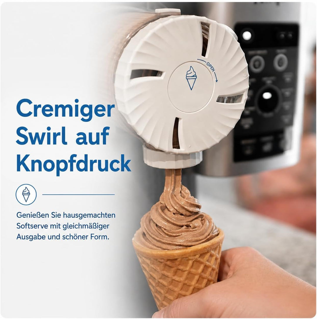 4 Stück Creami Swirl Behälter kompatibel mit Ninja CREAMi NC700/NC701EU Serie, 480 ml Eisbehälter mi