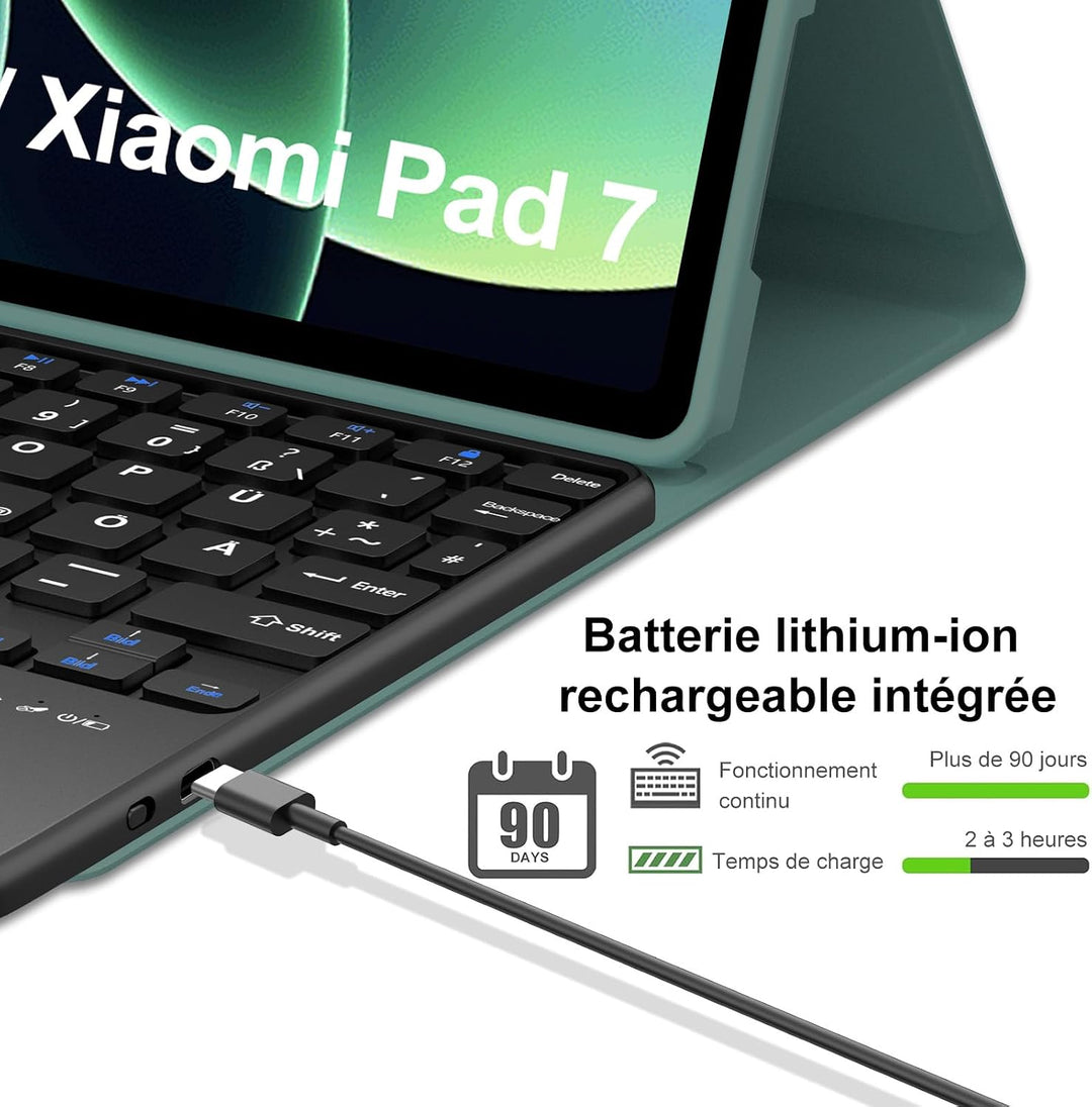 Für Xiaomi Pad 8/8 Pro und Xiaomi Pad 7/7 Pro 11.2 Zoll Hülle Tastatur | Mit Trackpad Magnetisch Abn