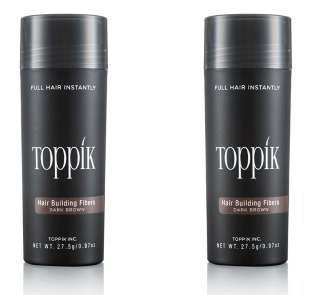 2 x TOPPIK 27,5 g. - Haarverdichter Streuhaar Schütthaar Hair Fibers Microhairs - Sparangebot!, Farb