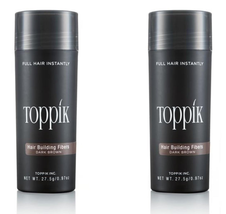 2 x TOPPIK 27,5 g. - Haarverdichter Streuhaar Schütthaar Hair Fibers Microhairs - Sparangebot!, Farb