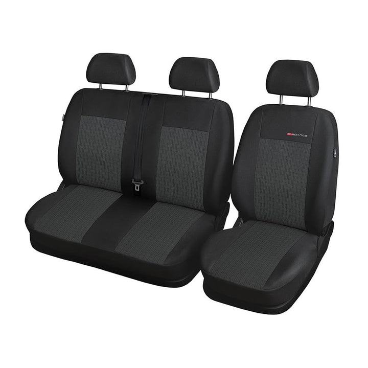 Mossa Passgenaue Sitzbezüge passend für VW Transporter T6 Van 2015-2019 E1 | nur vordere Sitze - 1+2