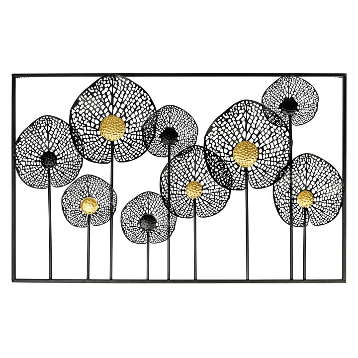 SKASEN® Wanddeko Metall, Wandbild, Deko Wohnzimmer, Metallbild, 80x50cm, Inkl. Befestigungsmaterial,
