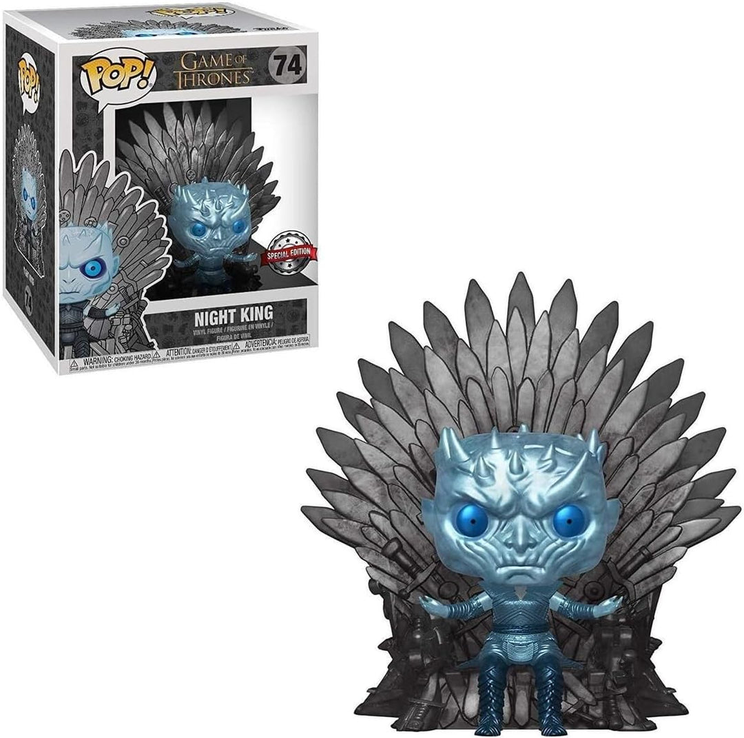 Funko Deluxe Pop! Game of Thrones – Night King Thron aus Vinyl, metallisch