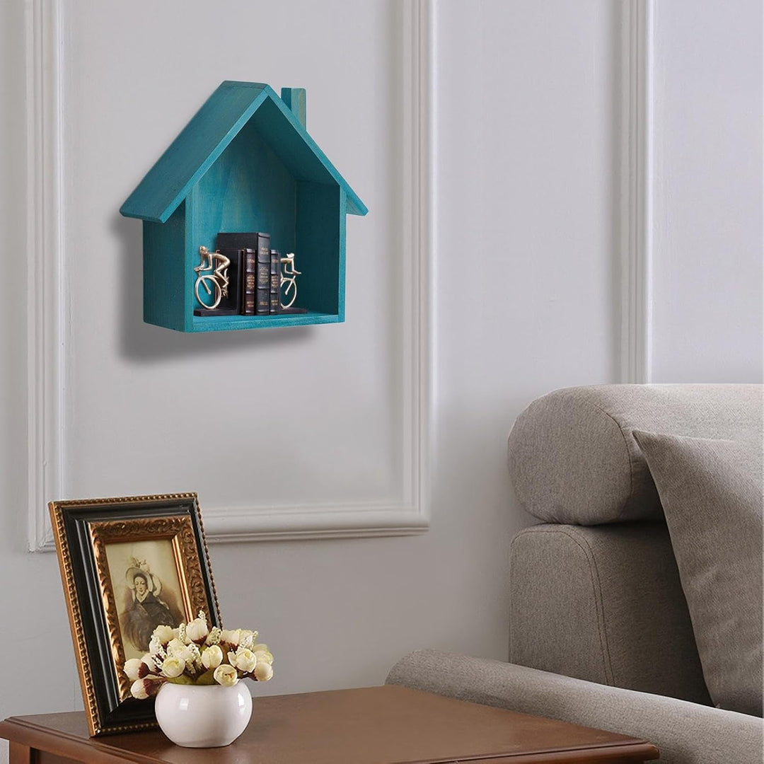 Holzbox Hausform | Regalbox Hausform | Wandregale In Hausform | Setzkasten Haus | Wanddekoration Kin