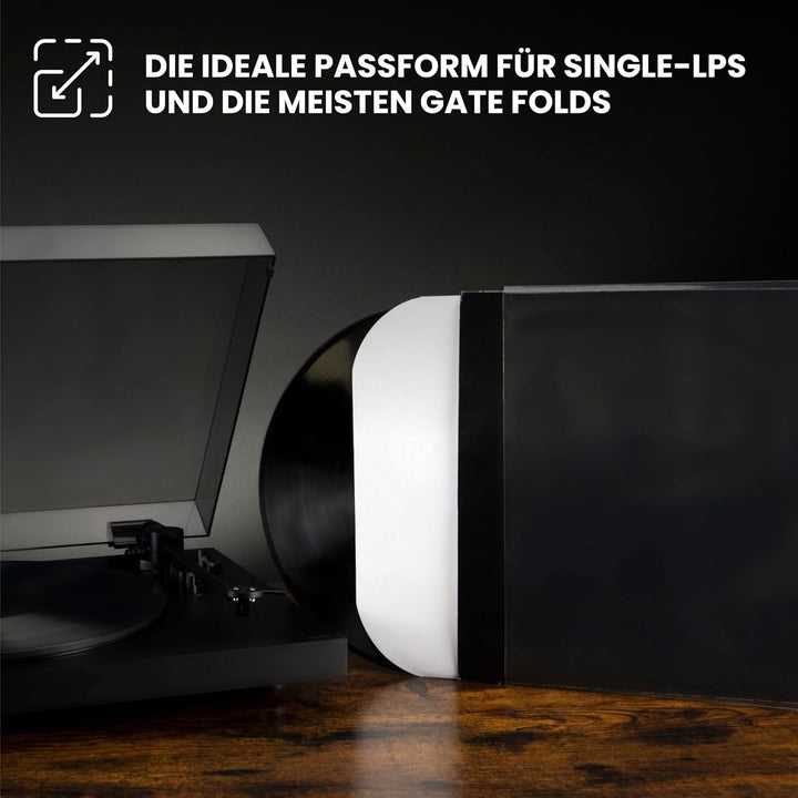 BIG FUDGE Vinyl Schallplatten Hüllen Aussen - 12" x 100 Stk. - LP Hüllen Transparent aus 3mil Starke