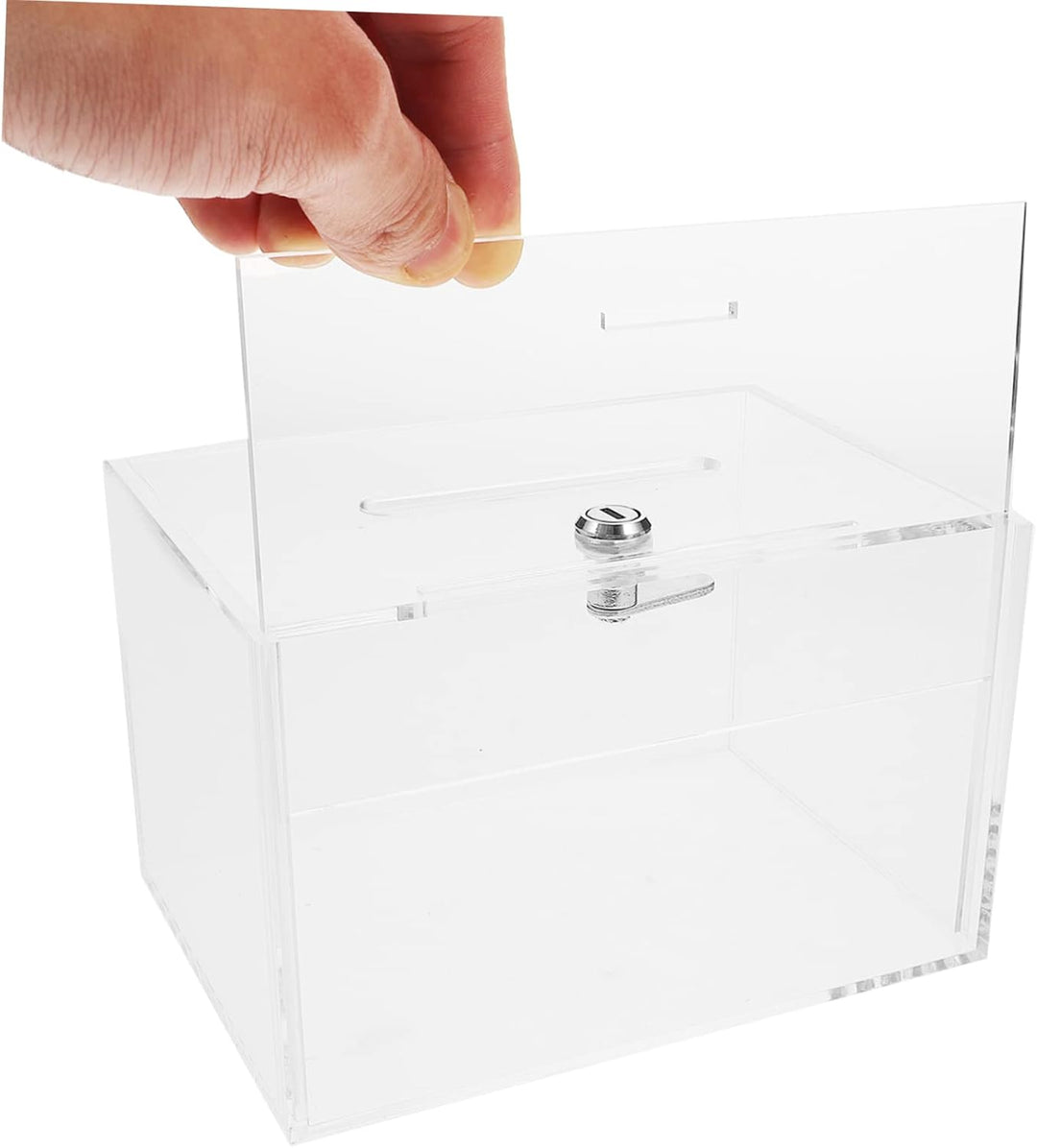 TOYANDONA Kasten Geldhalter Aktionsbox Box Transparent Geld Sparen Karten Aufbewahrungsbox Geldglas