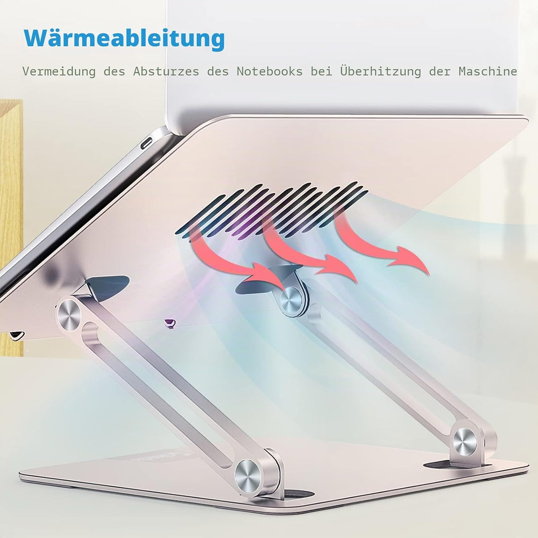 Gokeda Laptop Ständer, ergonomischer Laptopständer aus Aluminiumlegierung für den Schreibtisch, Note