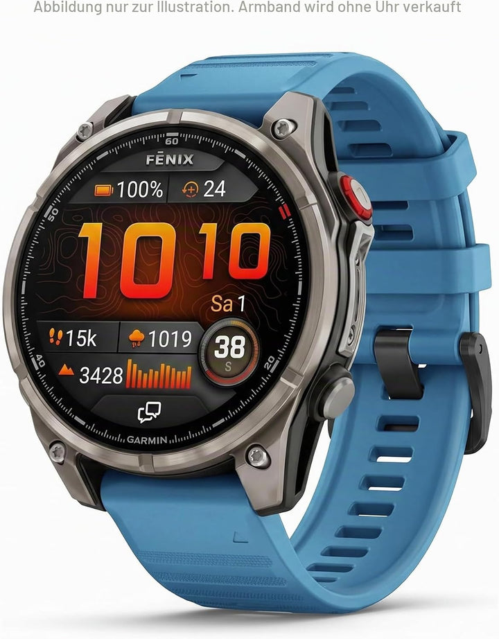 Garmin Quickfit Armband, Silikon, passend für Fenix, Epix, Instinct Serie, Forerunner 745/945/955, M