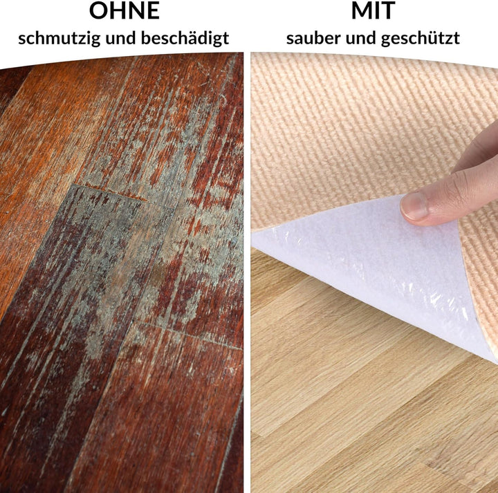 ANRO Bodenschutzmatte Bürostuhl Unterlage Schreibtischstuhl Unterlage Bürostuhl Teppich rutschfeste