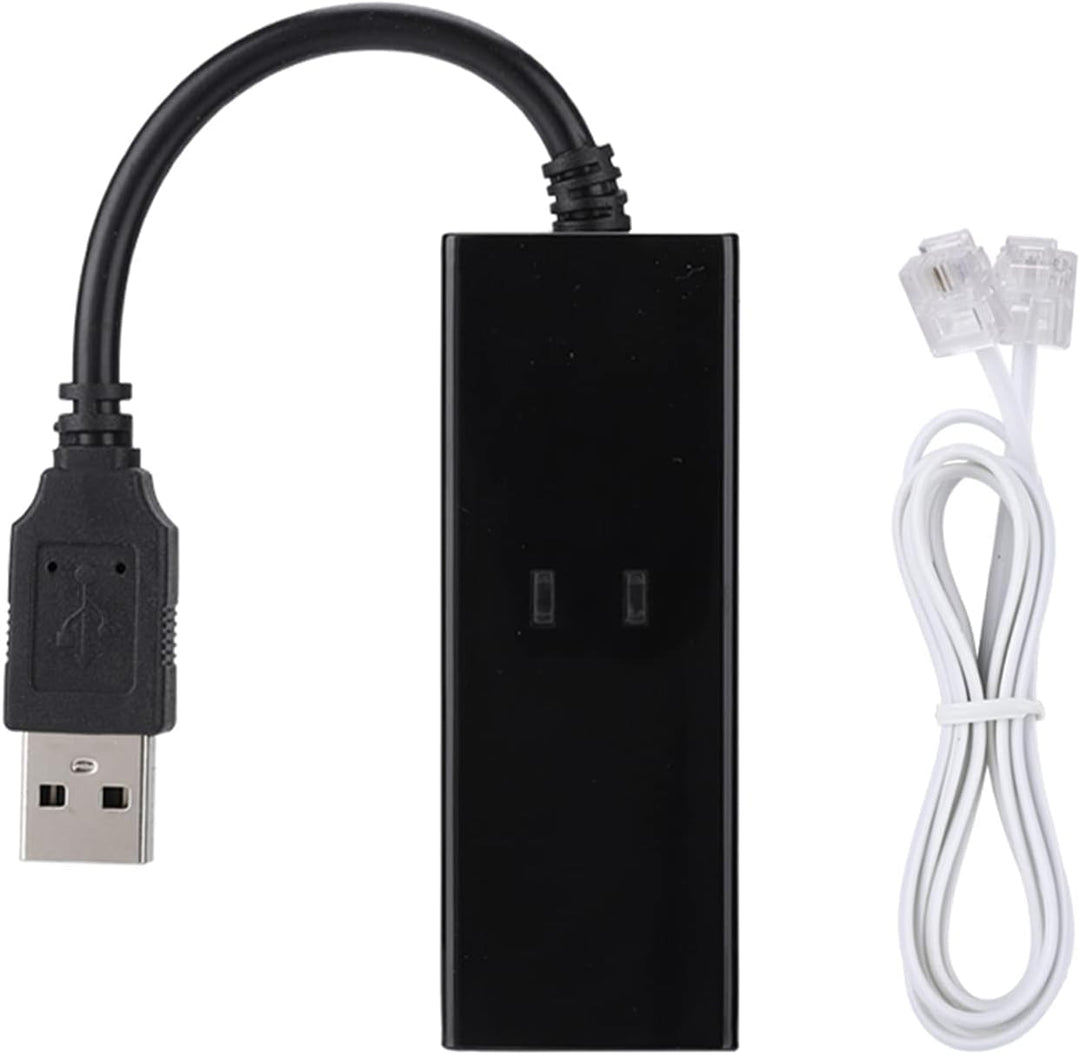 ciciglow Externes USB-56K-DFÜ-Modem für Win7 Win8 Win10 XP, Quick Connect, Fax-Datenmodem