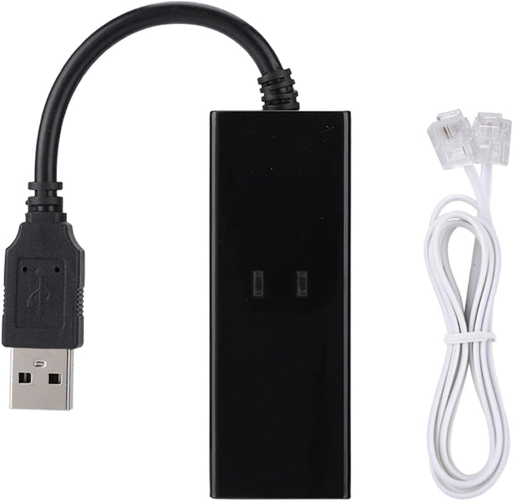 ciciglow Externes USB-56K-DFÜ-Modem für Win7 Win8 Win10 XP, Quick Connect, Fax-Datenmodem