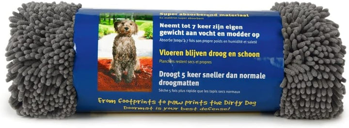 DGS Dirty Dog Doormat L: 90 cm B: 66 cm grau 90 X 66 CM Grau, 90 X 66 CM Grau