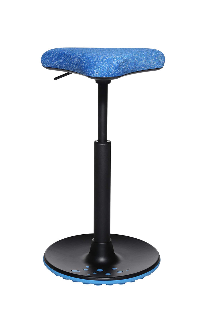 Topstar Sitness H1, Arbeitshocker, Stehhilfe, Drehhocker, höhenverstellbar, Stoffbezug Polyester, bl