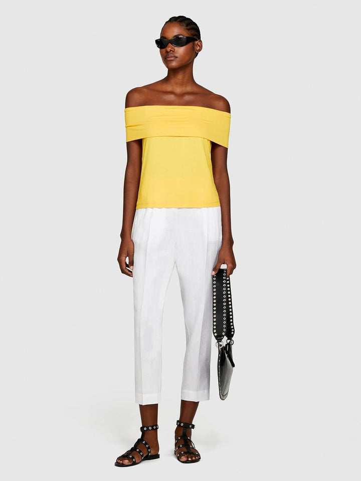 SISLEY Damen Pants 36 White 101, 36 White 101