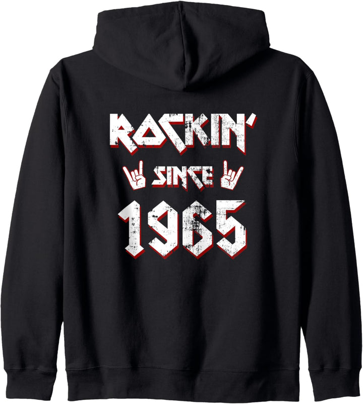 Rockin Since 1965 57 Jahre Alt 57 Geburtstag Geboren 1965 Kapuzenjacke