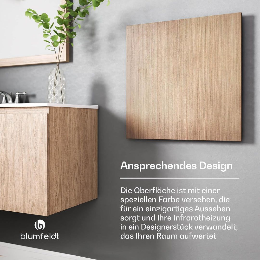 blumfeldt Infrarot Wandheizung 350W – IP44, WLAN- & App-Steuerung, Thermostat, Überhitzungsschutz, I