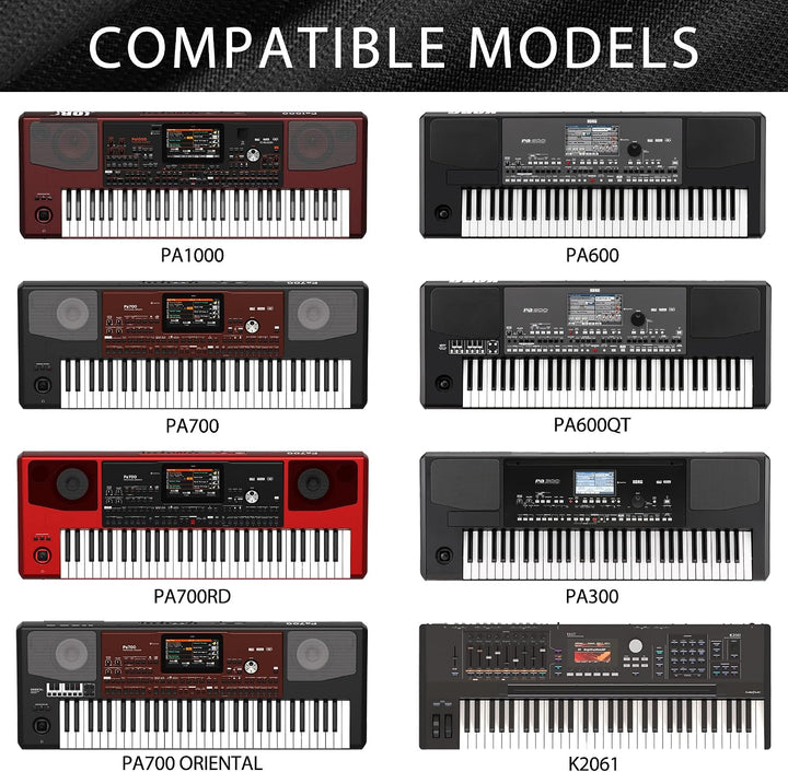 Musiin Staubschutz für Klaviertastatur mit 61 Tasten, kompatibel mit KORG Pa5X 61 Tasten, Pa300, Pa6