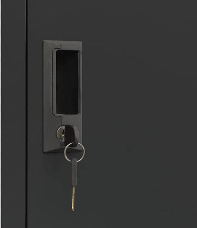 vidaXL Schliessfachschrank Spind Schrank Umkleideschrank Metallschrank Fächerschrank Aktenschrank Bü