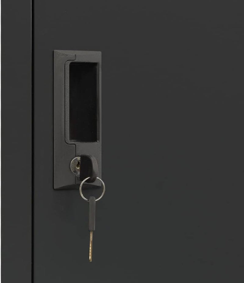 vidaXL Schliessfachschrank Spind Schrank Umkleideschrank Metallschrank Fächerschrank Aktenschrank Bü