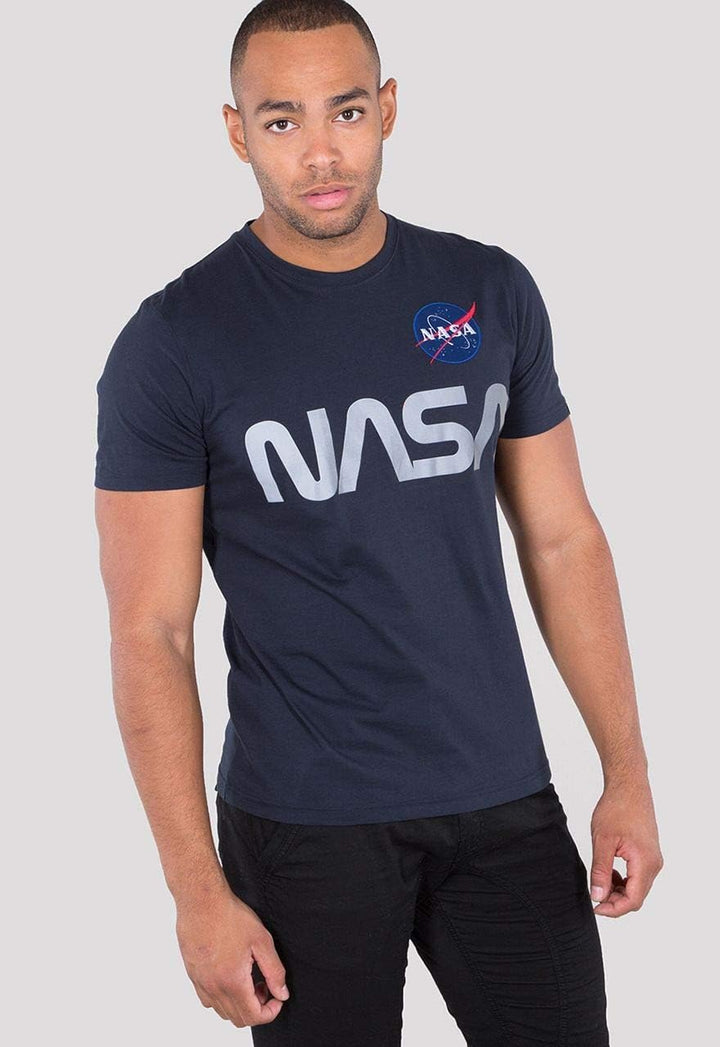 Alpha Industries Herren NASA Reflective T T-Shirt (1er Pack) XS Rep.blue, XS Rep.blue
