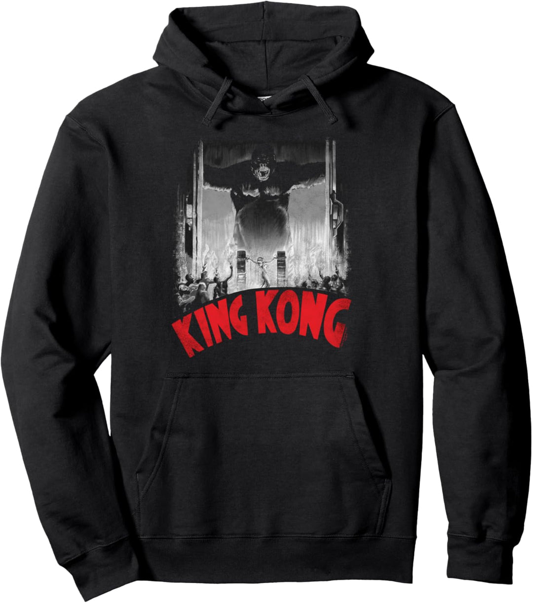 King Kong At The Gates Poster Pullover Hoodie