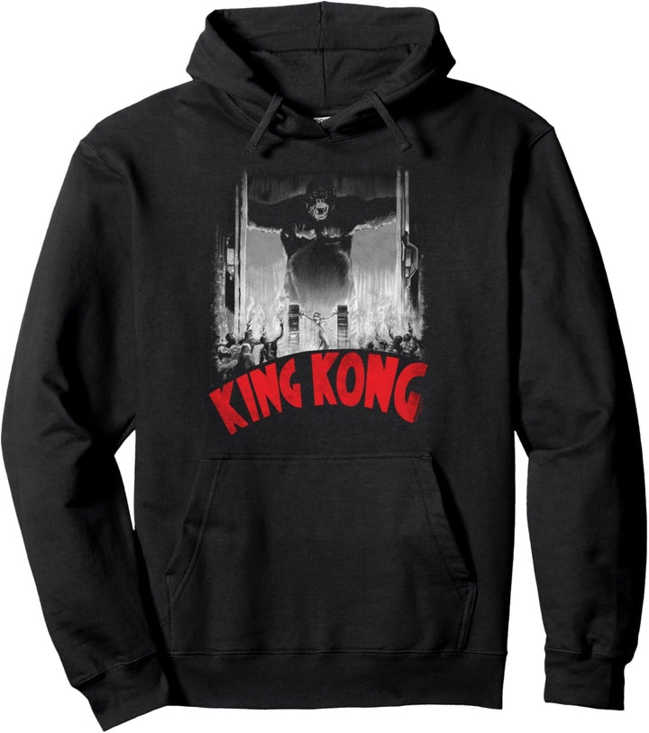 King Kong At The Gates Poster Pullover Hoodie
