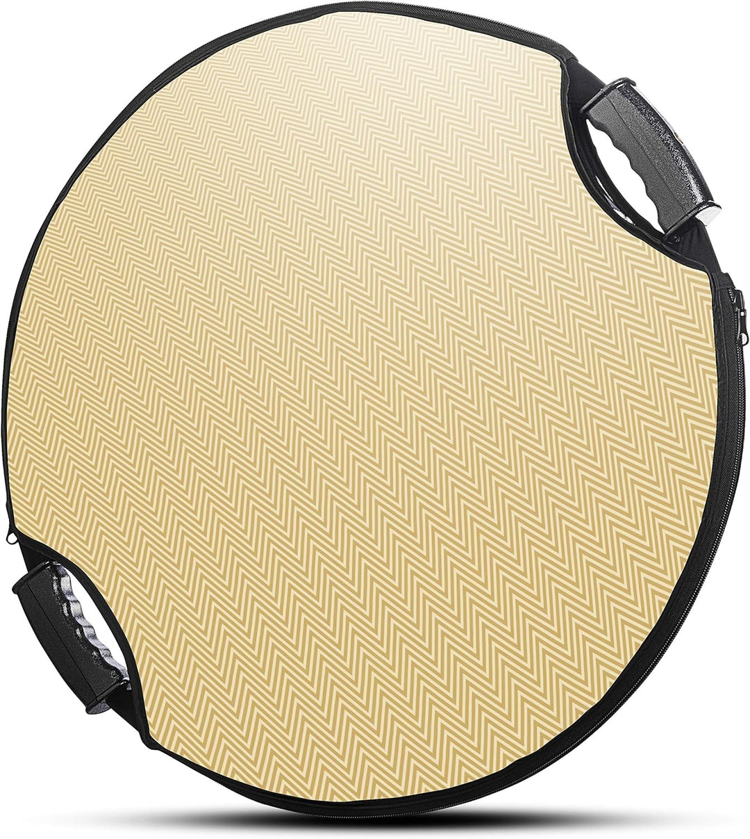 Walimex pro 5in1 Faltreflektor Wavy Comfort Ø 56cm, Set aus 4 Farben und Diffusor, Pop Up Reflektor