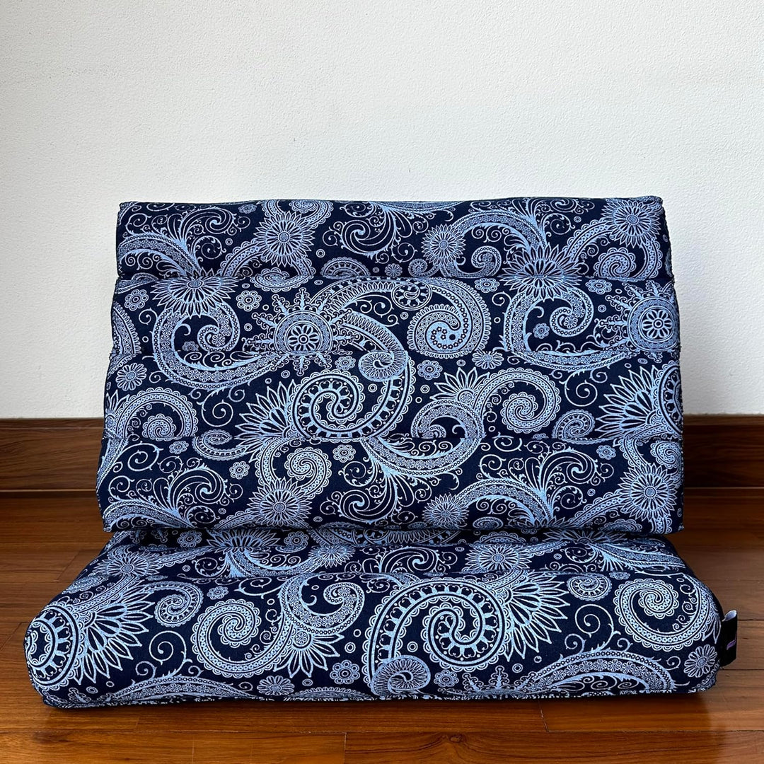Leewadee Thai-Kissen Falt-Matratze Chill-Out Klapp-Matte Gepolsterte Lesestütze Boden-Liege-Matte mi