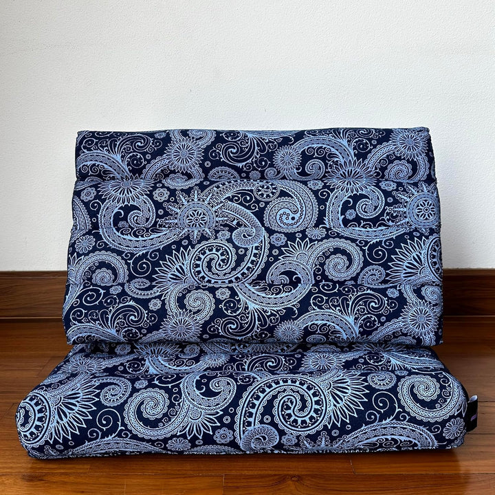Leewadee Thai-Kissen Falt-Matratze Chill-Out Klapp-Matte Gepolsterte Lesestütze Boden-Liege-Matte mi