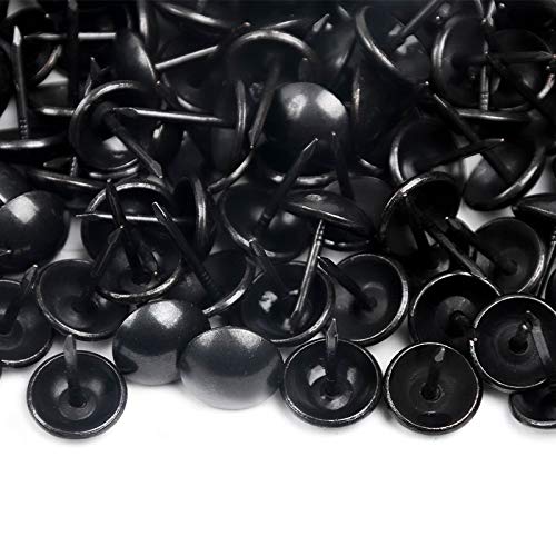 1000 Stück Polsternägel – Anthrazitgrau Ø 9,5 mm – Linse Eisen