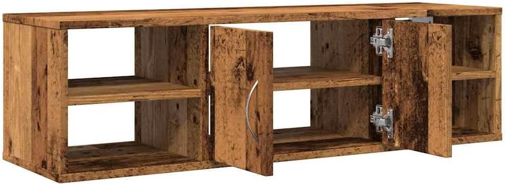 vidaXL Wandschrank Altholz-Optik 101x30x29 cm Holzwerkstoff, Schrank, Wohnzimmerschrank, Lagerschran