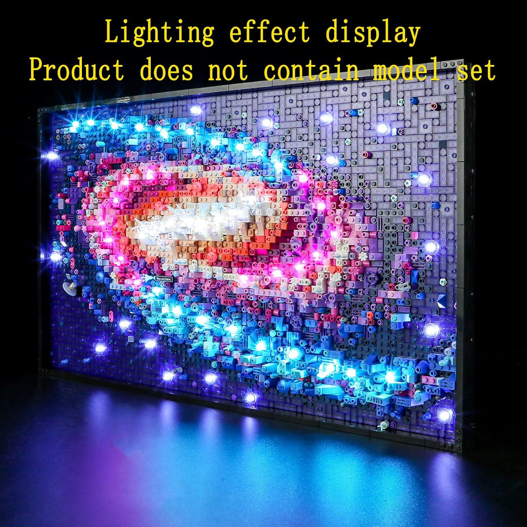 GEAMENT LED Licht-Set Kompatibel mit Lego Die Milchstrassen Galaxie - Beleuchtungsset für Art 31212