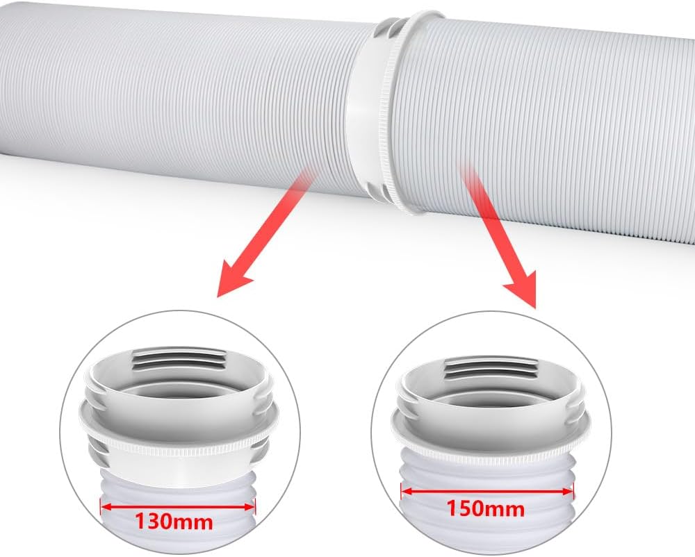 Schlauchkupplung für Klimaanlagen, Universal 5Inch 5.9Inch AC Schlauchverbinder, Kompatibel mit rech